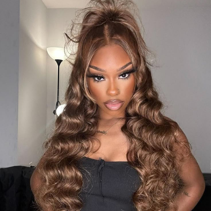 Wigs Wavy Highlight