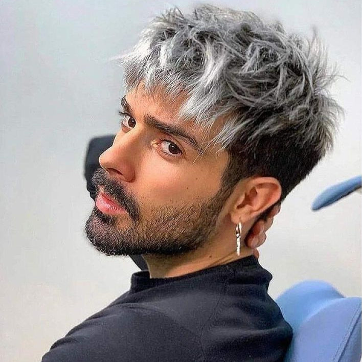 Wig Short Straight Synthetic Men