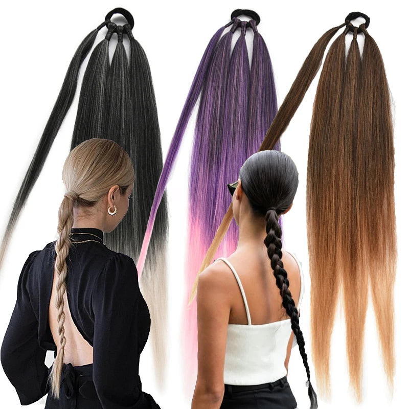 Extension Ponytail Braids Synthetic