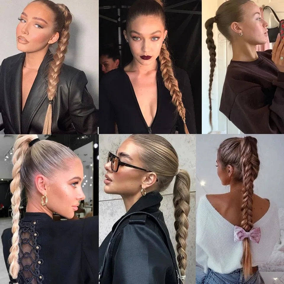 Extension Ponytail Braids Synthetic