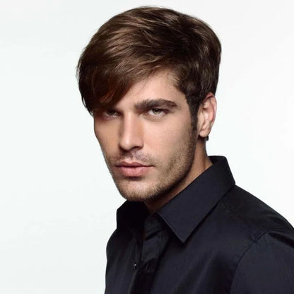 Wig Short Straight Synthetic Men