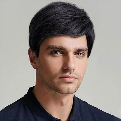 Wig Short Straight Synthetic Men