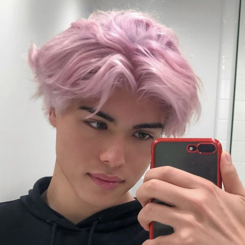 Wig Smooth Anime Synthetic Men