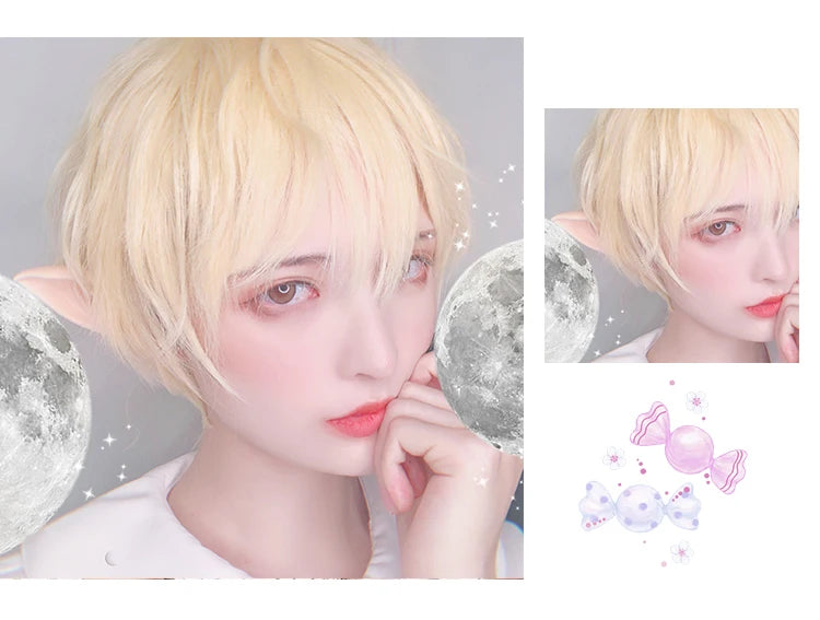 Wig Straight Cosplay Synthetic