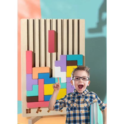 3D Puzzle Logico - Il Gioco Educativo in Legno che Stimola la Mente dei Bambini