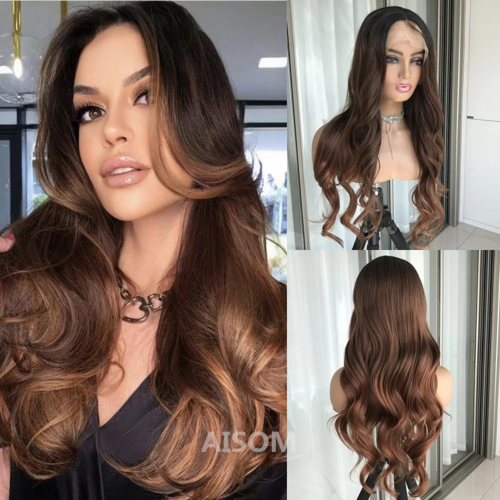 Wig Wavy Synthetic