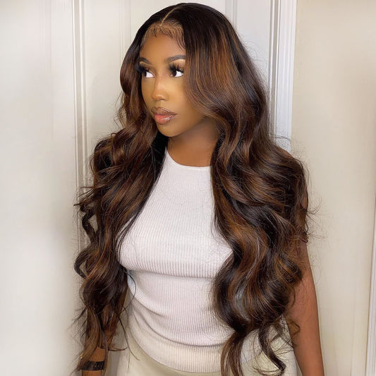 Wigs Wavy Highlight