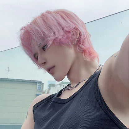 Wig Smooth Anime Synthetic Men